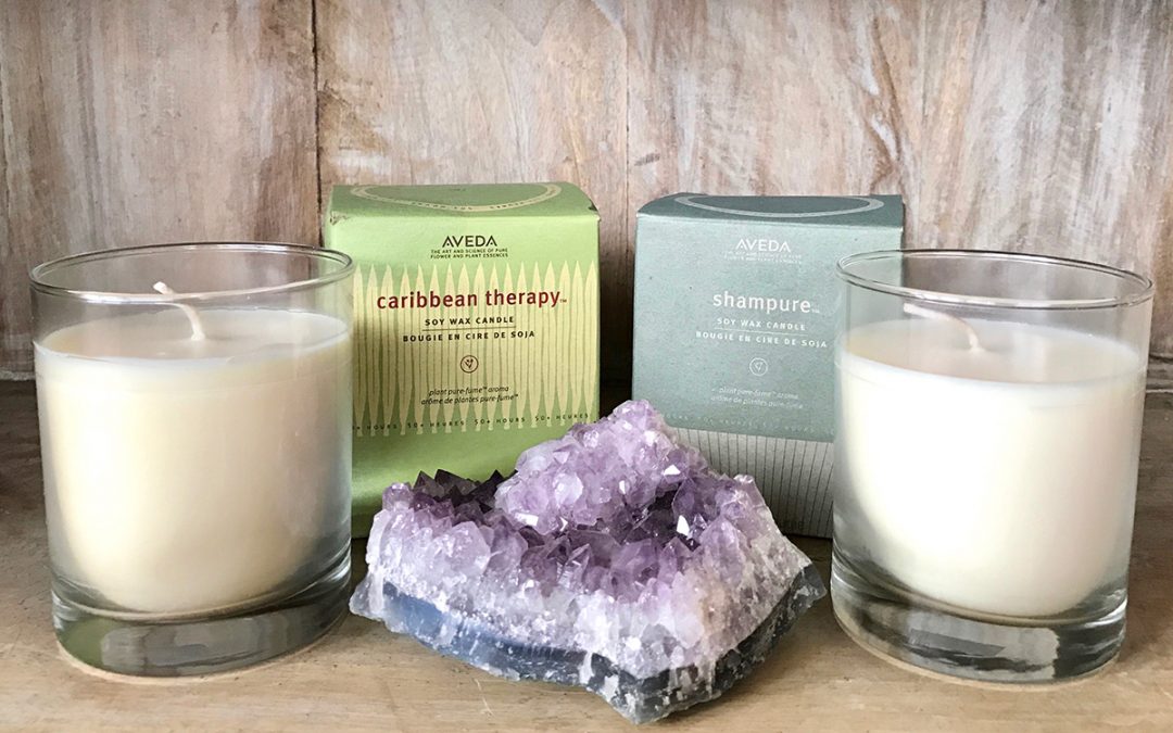 creating a romantic mood with Aveda candles